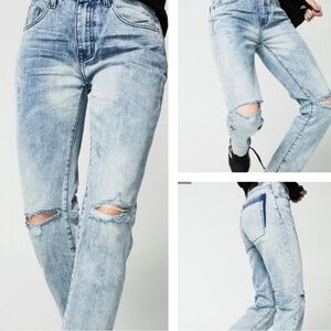 One Teaspoon |High Waist AwesomeBaggies| “Bad Kids”| Denim Jeans |Size 27 |NWOT